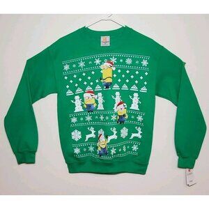 DESPICABLE ME CHRISTMAS SWEATER HYBRID APPAREL SIZE SMALL CHEST 19 INCHES